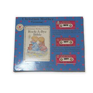 Christian Mother Goose Rock-A-Bye Bible Book & 3 Cassette Set Marjorie Decker